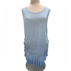 We The Free Light Cover-Up Tank Blue size Medium